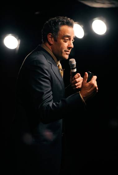 Brad Garrett onstage during his Comedy Club VIP Grand Opening at MGM Grand on Thursday, March 29, 2012.

